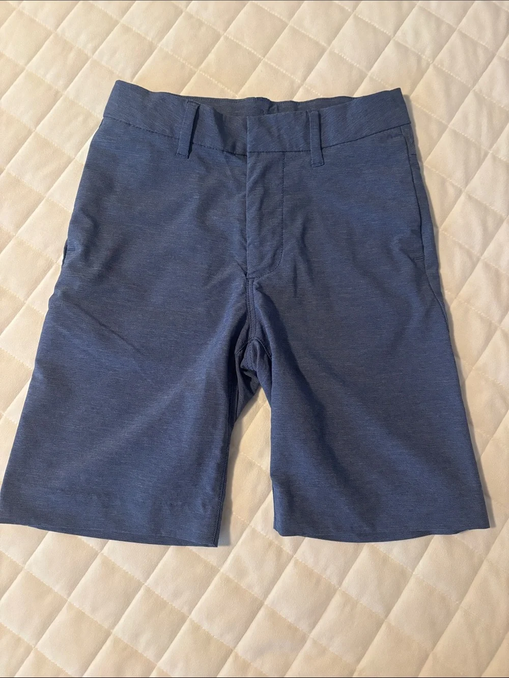 GAP Boys Heathered Blue Stretch Shorts